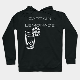 Captain Lemonade Typography White Design Hoodie